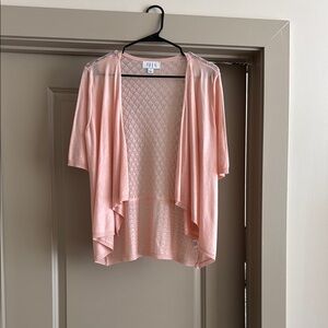 Pink Short Sleeve Cardigan